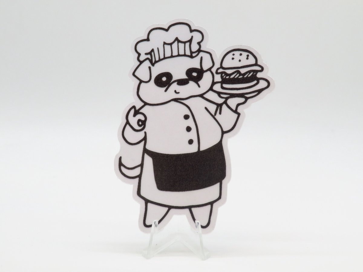 Bulldog Chef Sticker - Dieren in het Dagelijks Leven | Veras Arts & Dice | Schattige Stickers - Handgemaakte Stickers - Journaling - Bullet Journal - Scrapbooking - Leuke Stickers - Laptop Sticker - Telefoon Sticker
